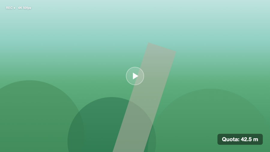 Video with the flight altitude overlaid at the bottom right, generated by GeoTag Video